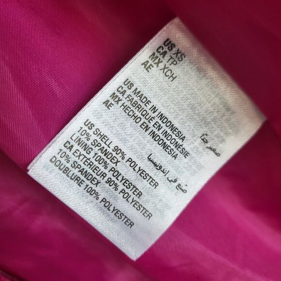 INC Bright Pink Sheen Oversized Blazer Velour Size XS - Picture 13 of 13